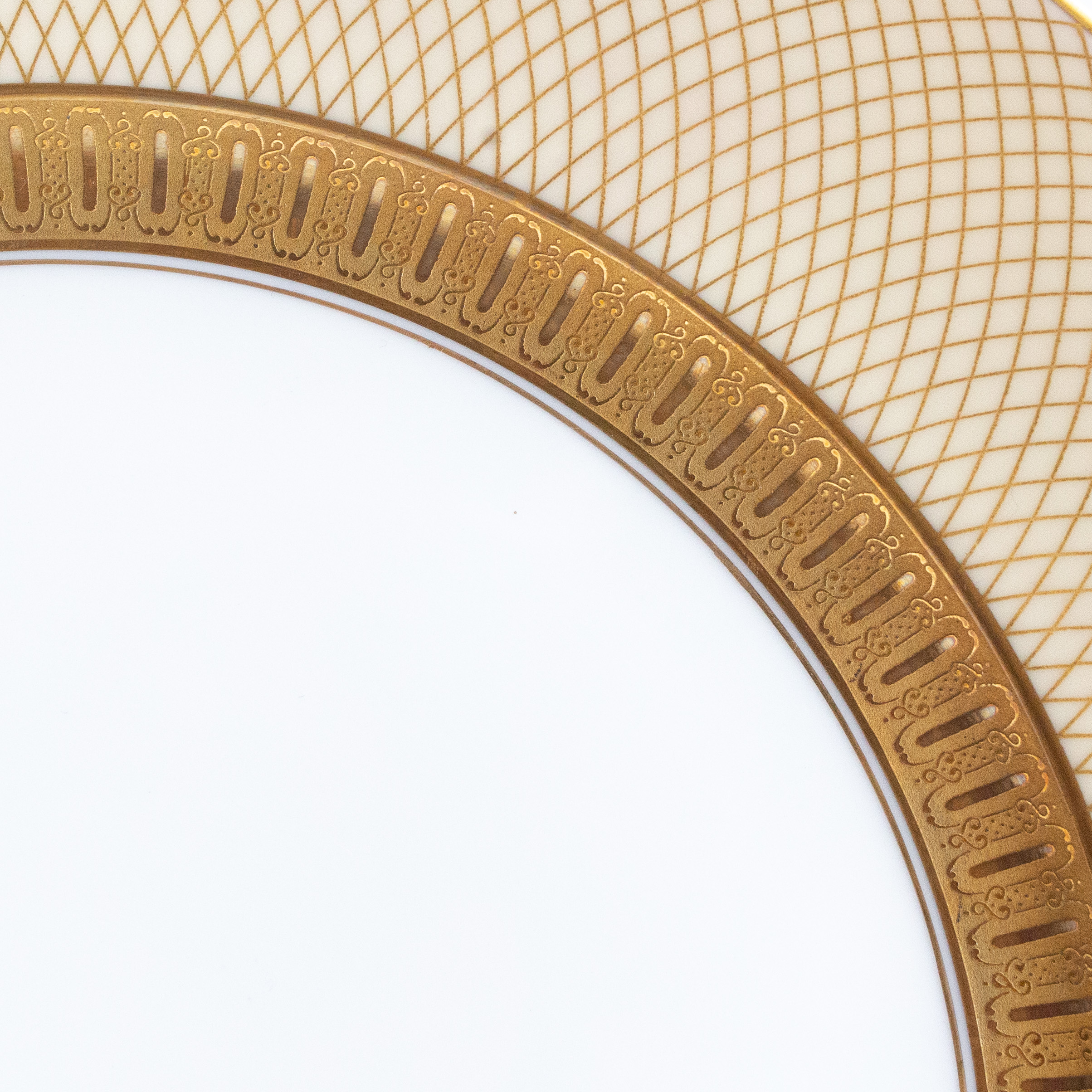 Rosenthal – Versace / Barocco / Piatto Presentazione 30 Cm / Porcellana / Bianco, Oro, Nero