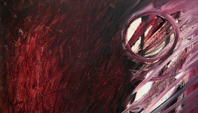 Piero Ruggeri, "Figura", olio su tela, firmato, Epoca '900 image 8