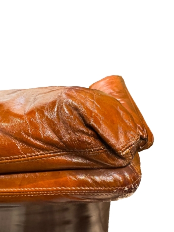 Coppia di divani in pelle, Saporiti Italia, anni ’70 image 4