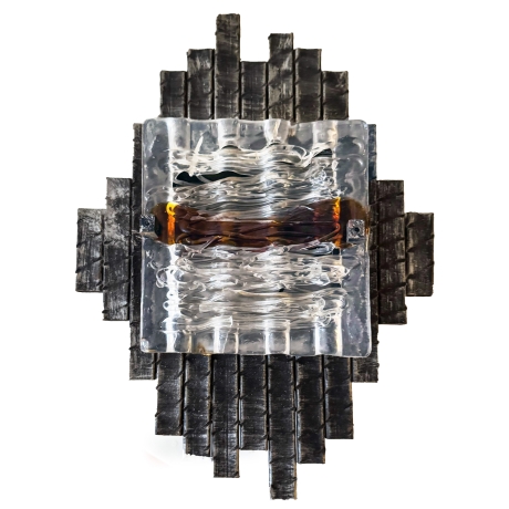 Set di 5 Aplique in stile Brutalista, Murano, Anni '60 image 2