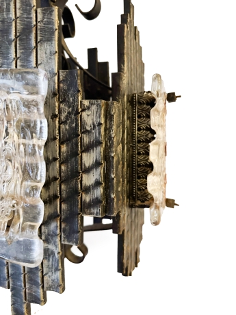 Set di 4 Lampadari in stile Brutalista, Murano, Anni '60 image 5