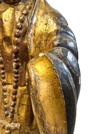 "Santa in preghiera", scultura lignea policroma, Epoca '600 image 8