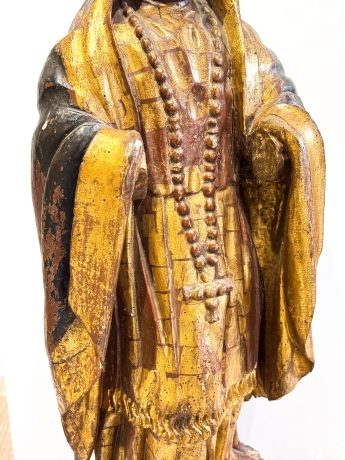 "Santa in preghiera", scultura lignea policroma, Epoca '600 image 12