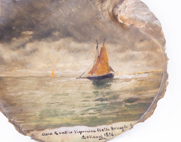 Conchiglia dipinta di Lorenzo Delleani – 1894 image 2