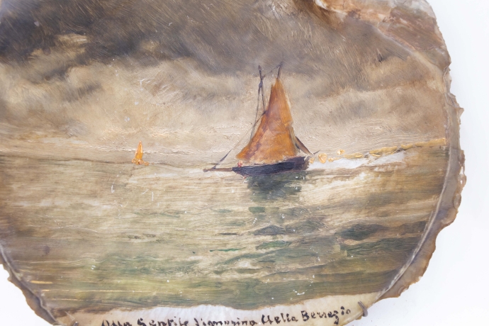 Conchiglia dipinta di Lorenzo Delleani – 1894 image 7