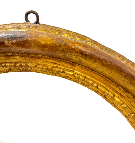 Cornice ovale a guazzo dorato, XVII secolo image 5