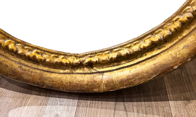 Cornice ovale a guazzo dorato, XVII secolo image 7