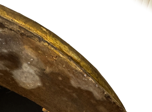 Cornice ovale a guazzo dorato, XVII secolo image 8