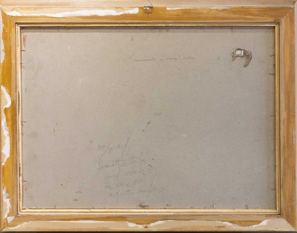 Cesare Maggi, “Tramonto a Salice d’Ulzio (Sauze d’Oulx)”, olio su tavola, firmato, 1923 image 7