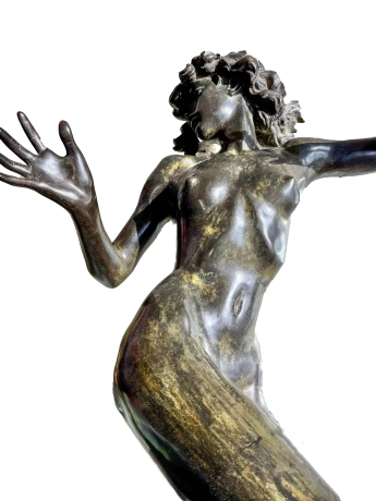Nudo di donna, scultura in bronzo, Epoca XX secolo image 2