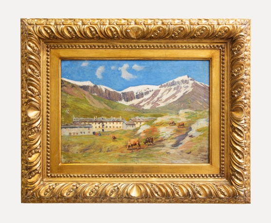Carlo Pollonera "Paesaggio alpestre", Val d'Aosta , Primi '900 image 2