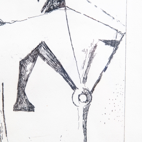 Marino Marini, "Trio felice", acquaforte, 1972 image 6