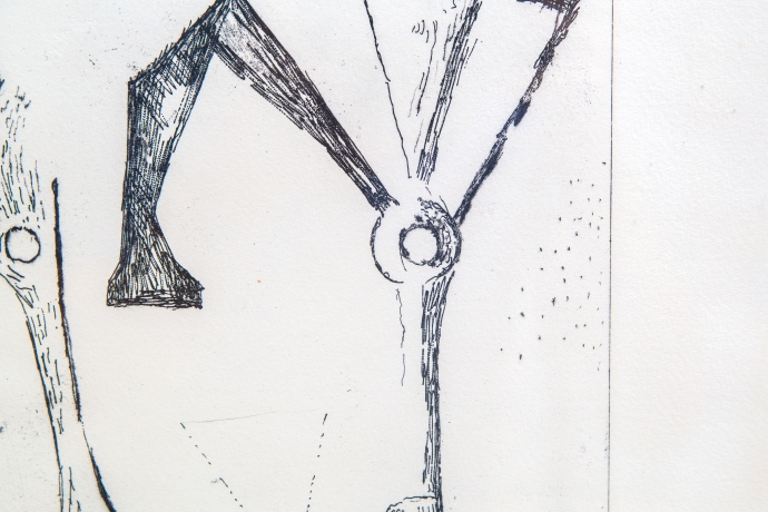 Marino Marini, "Trio felice", acquaforte, 1972 image 11