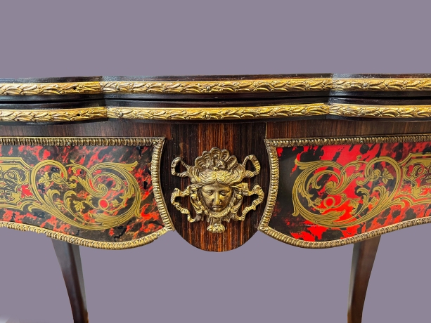 Consolle da gioco in intarsio Boulle, XIX Secolo image 3