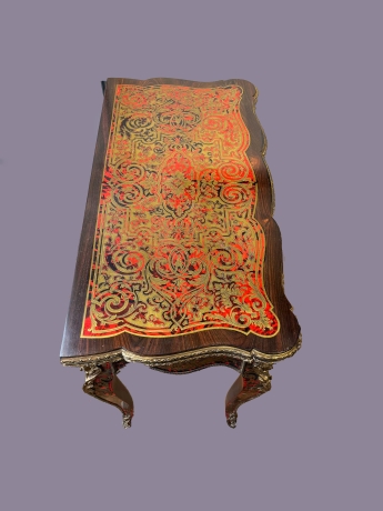 Consolle da gioco in intarsio Boulle, XIX Secolo image 8