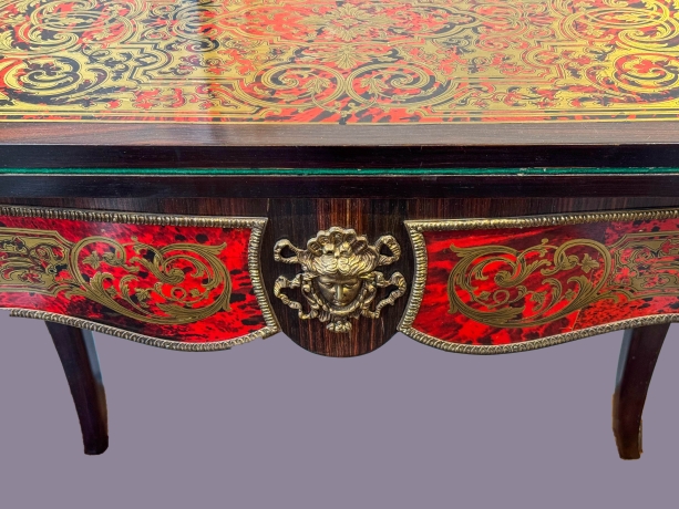 Consolle da gioco in intarsio Boulle, XIX Secolo image 16