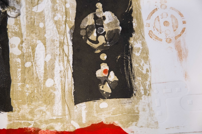 Antoni Clavé, "Composizione Astratta", Epoca '900 image 11