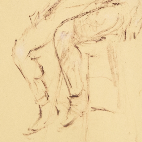 Filippo De Pisis, "Nudo Seduto, Lucien",1930 image 3