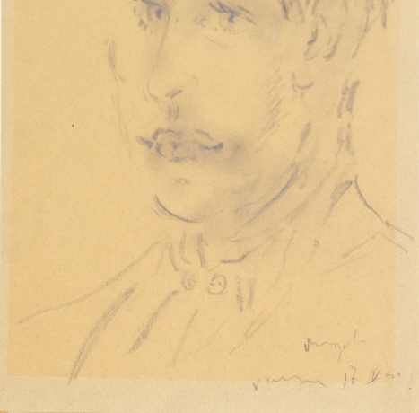 Filippo De Pisis, "Ritratto di giovane, Angelo",1941 image 2