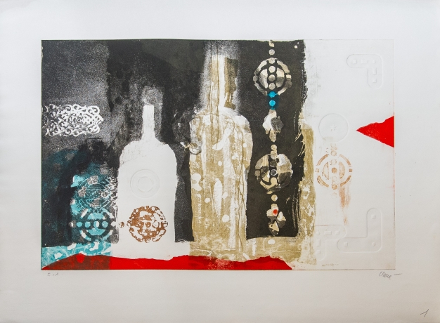 Antoni Clavé, "Composizione Astratta", Epoca '900 image 1