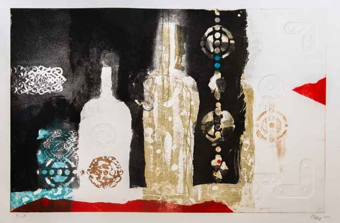 Antoni Clavé, "Composizione Astratta", Epoca '900 image 2