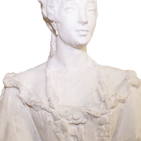 Nobile Dama, Scultura in gesso, XIX secolo image 9