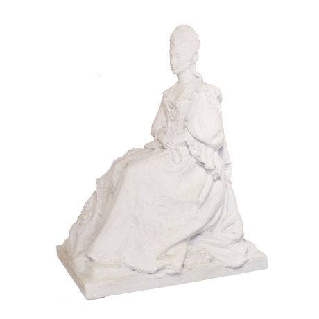 Nobile Dama, Scultura in gesso, XIX secolo image 5