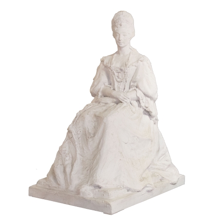 Nobile Dama, Scultura in gesso, XIX secolo image 1