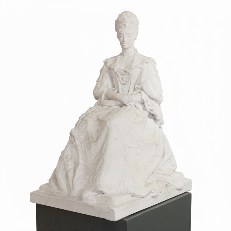 Nobile Dama, Scultura in gesso, XIX secolo image 2