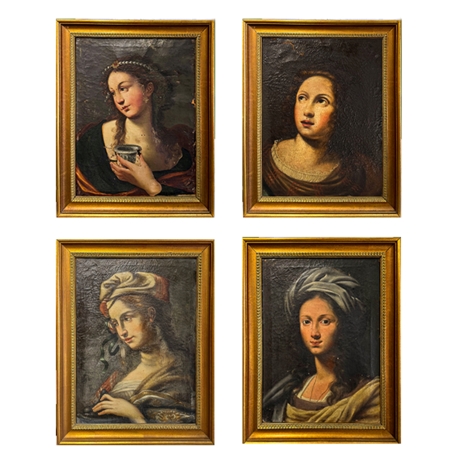 "Le Sibille", olio su tela, Epoca '600 image 1