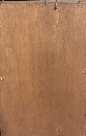 Giuseppe Camino, olio su carta, "Paesaggio con Figure", firmato, Epoca '800 image 8