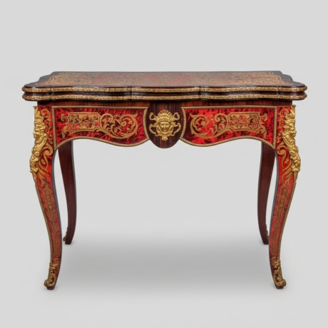 Consolle da gioco in intarsio Boulle, XIX Secolo image 1