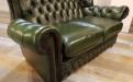 Dettaglio Divano Chesterfield Originale Vintage in pelle  Anni '50 