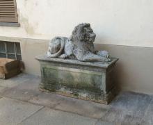 Scultura Leone in Cemento da Esterno del '900